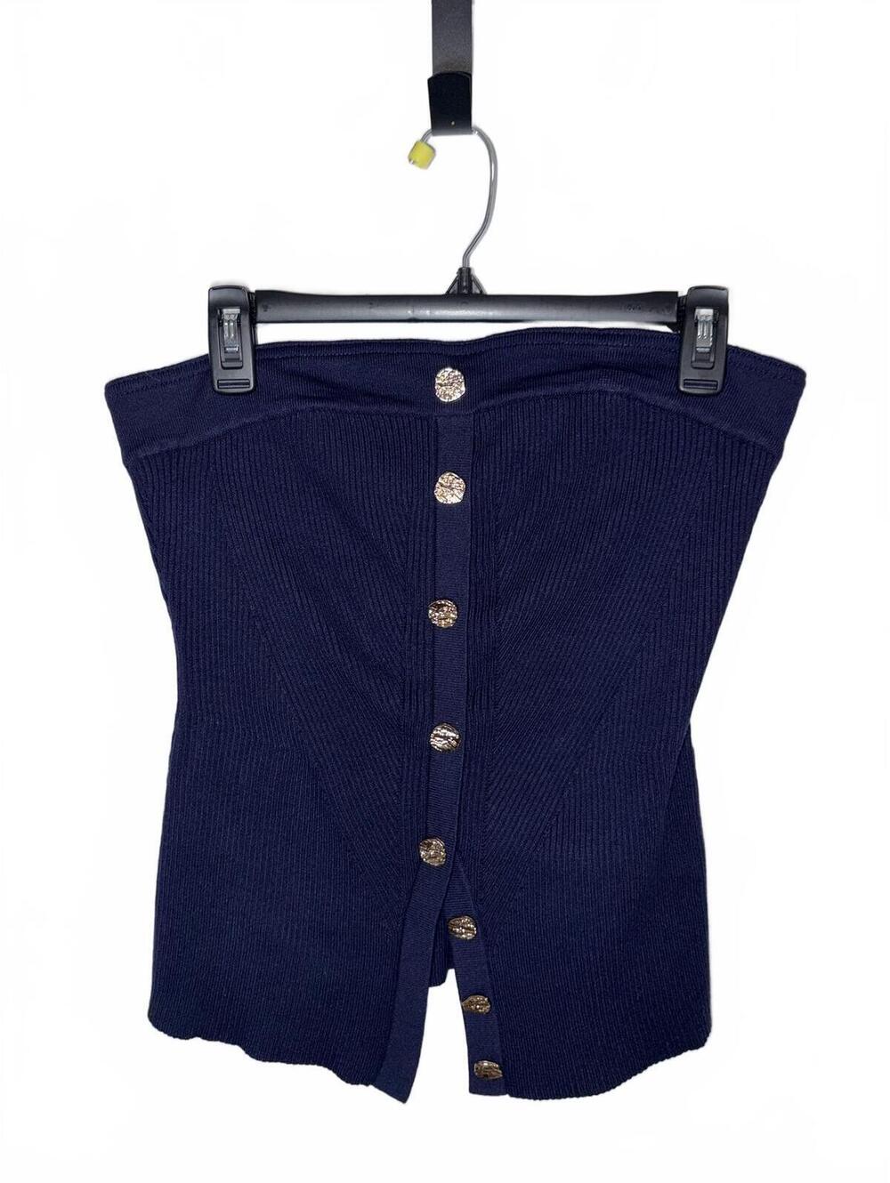 Adorable Sailor Nautical Strapless Top size Large